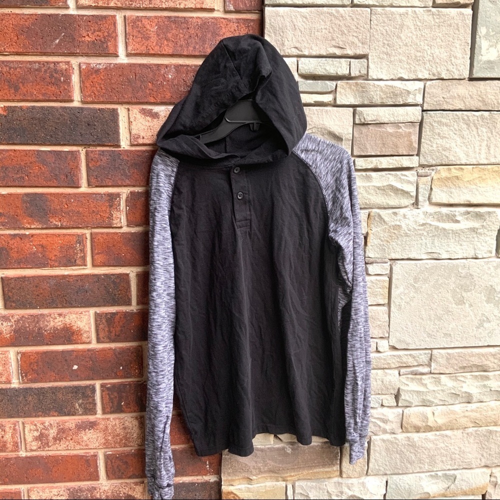 Wrangler Black & Gray Hoodie Boys 14/16 XL